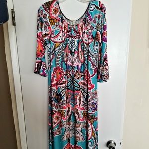 Bold multicolored Haani Maxi Dress